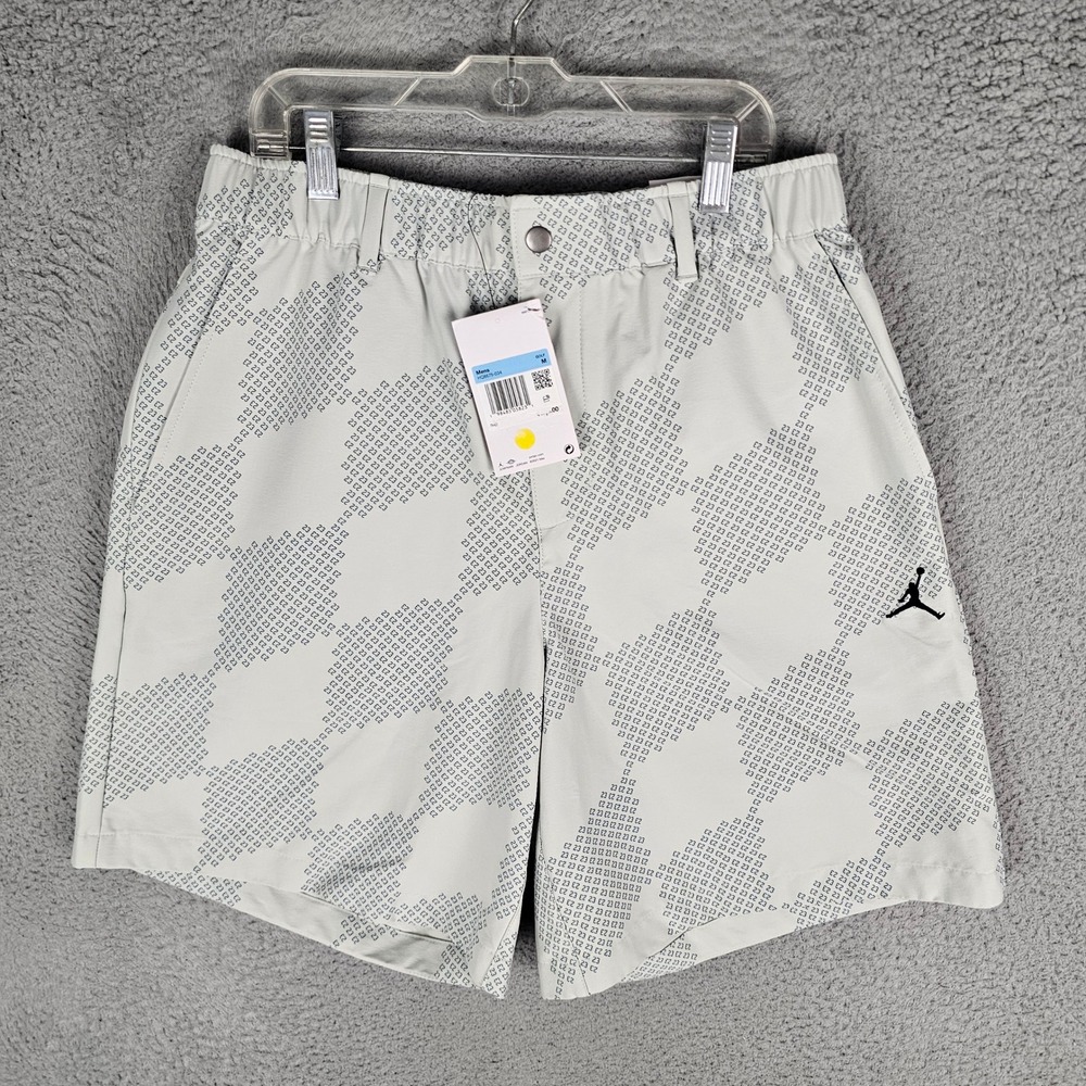 Jordan Golf Shorts Mens M Grey HQ8675-034 Dri-FIT 23 Print Performance Athletic